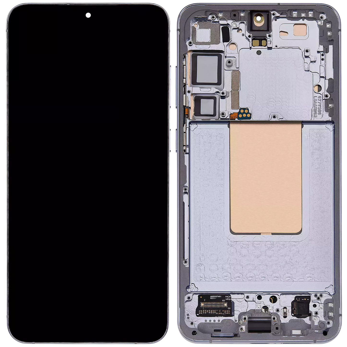 OLED Assembly With Frame For Samsung Galaxy S24 Plus 5G (US & International Version) (Refurbished) (Sapphire Blue)