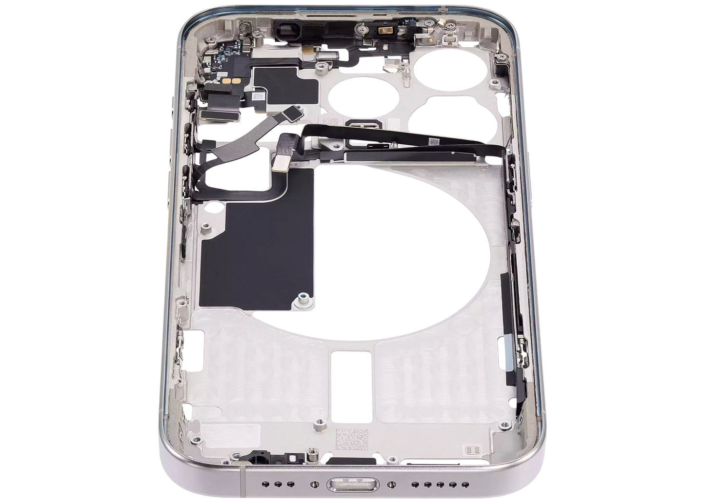 Mid-Frame Housing W/ Small Parts For iPhone 15 Pro (EU / Global Version) (Aftermarket Plus) (White Titanium)