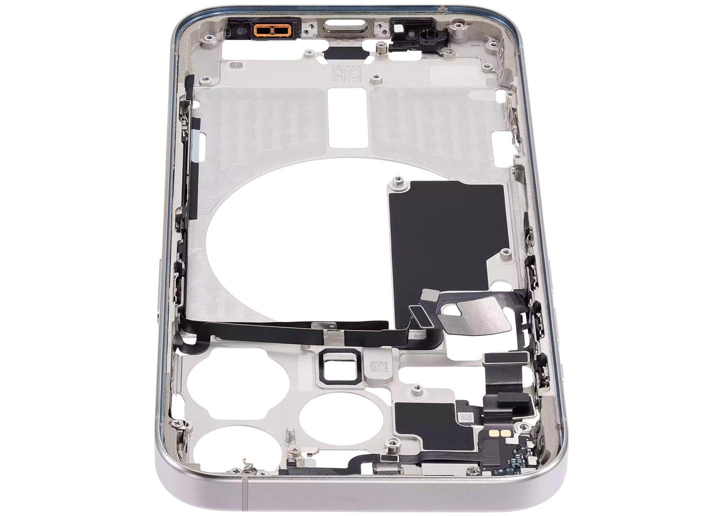 Mid-Frame Housing W/ Small Parts For iPhone 15 Pro (EU / Global Version) (Aftermarket Plus) (White Titanium)