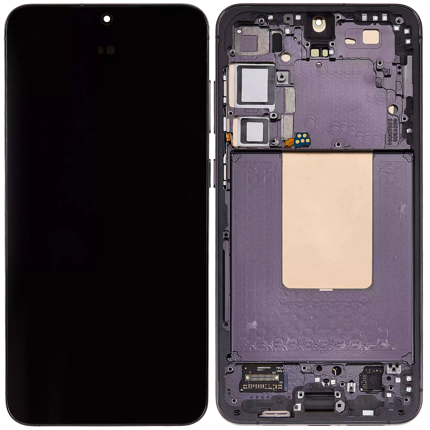 OLED Assembly With Frame For Samsung Galaxy S24 Plus 5G (US & International Version) (Refurbished) (Onyx Black)