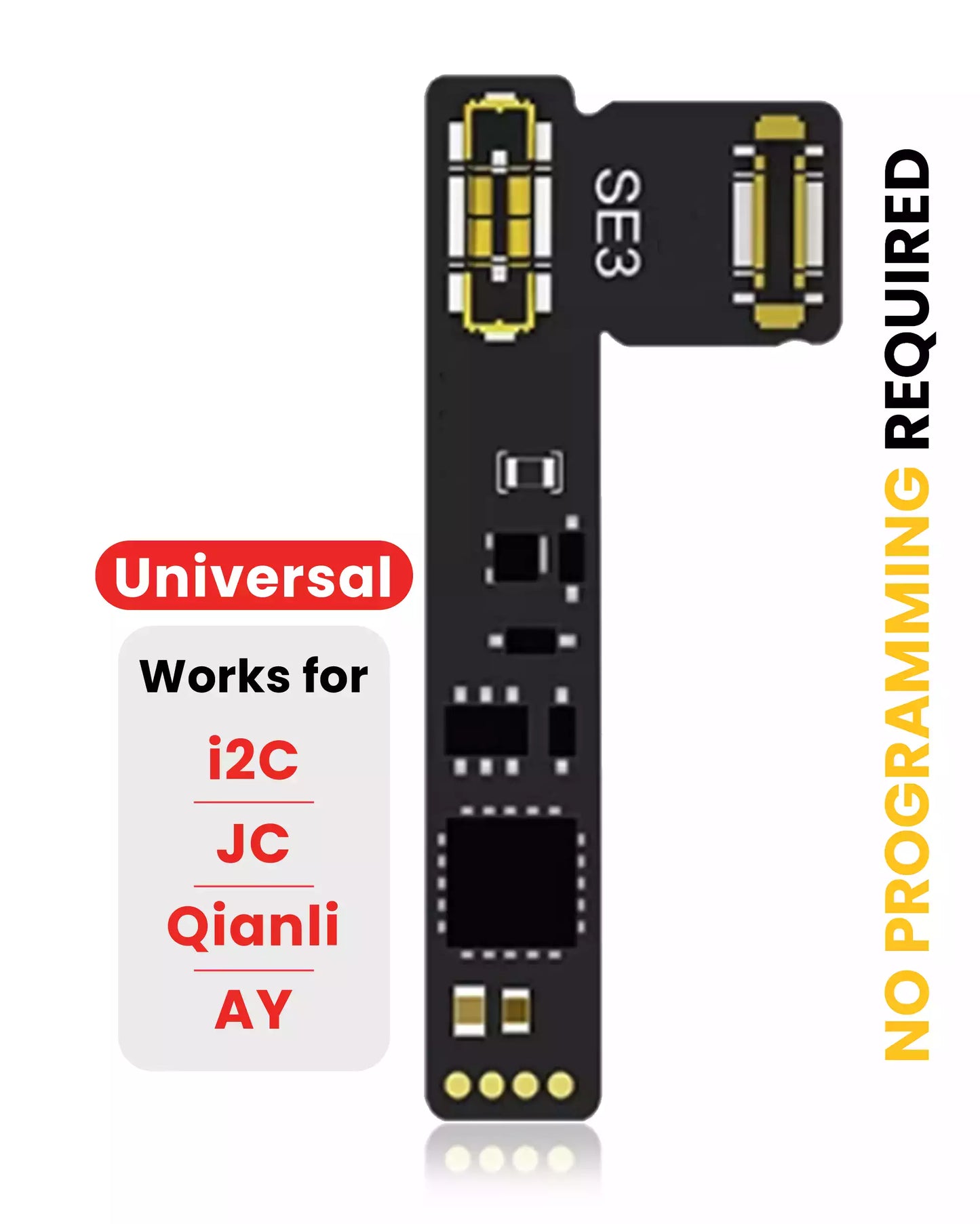Pre-Programmed Universal Battery Tag-On Flex (Soldering Not Required) For IPhone SE (2022) (AmpSentrix) (With I2C, JCID, Qianli)