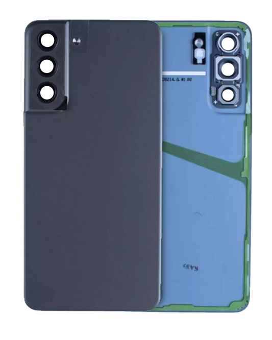 Back Cover Glass With Camera Lens For Samsung Galaxy S21 FE (Service Pack) (Blue)