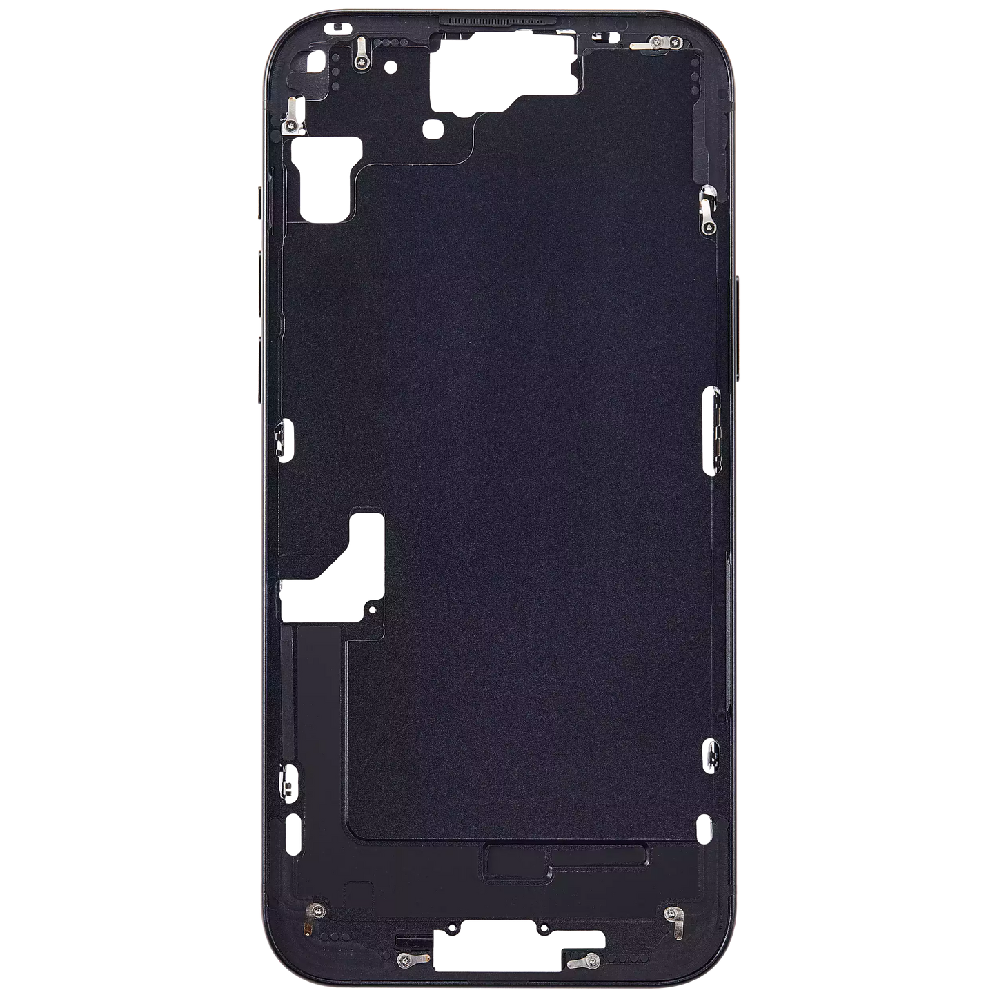 Mid-Frame Housing W/ Small Parts For iPhone 15 Plus (EU / Global Version) (Aftermarket Plus) (Black)