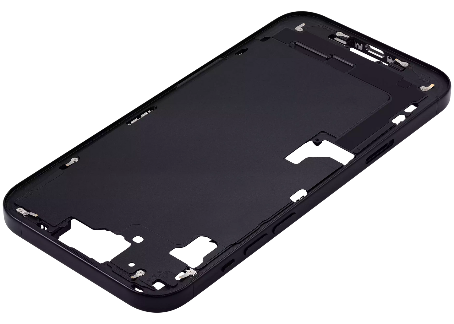 Mid-Frame Housing W/ Small Parts For iPhone 15 Plus (EU / Global Version) (Aftermarket Plus) (Black)