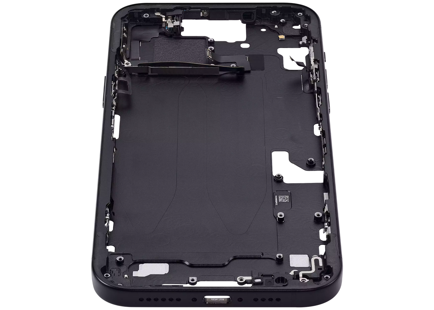 Mid-Frame Housing W/ Small Parts For iPhone 15 Plus (EU / Global Version) (Aftermarket Plus) (Black)