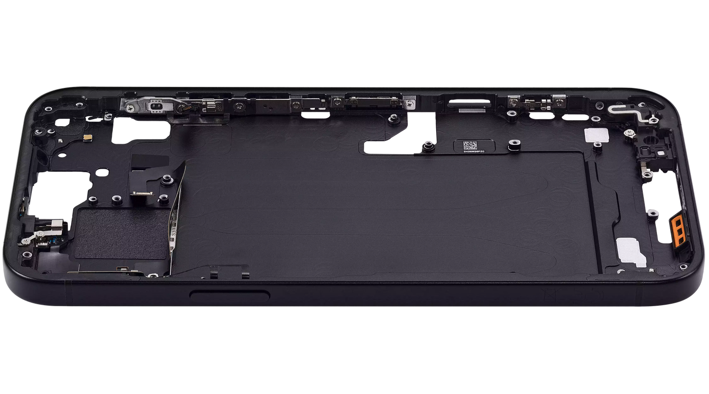 Mid-Frame Housing W/ Small Parts For iPhone 15 Plus (EU / Global Version) (Aftermarket Plus) (Black)