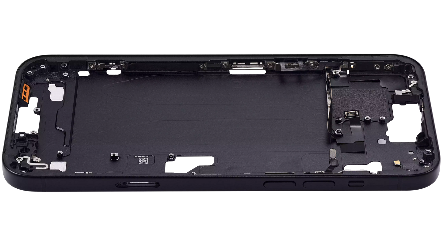 Mid-Frame Housing W/ Small Parts For iPhone 15 Plus (EU / Global Version) (Aftermarket Plus) (Black)
