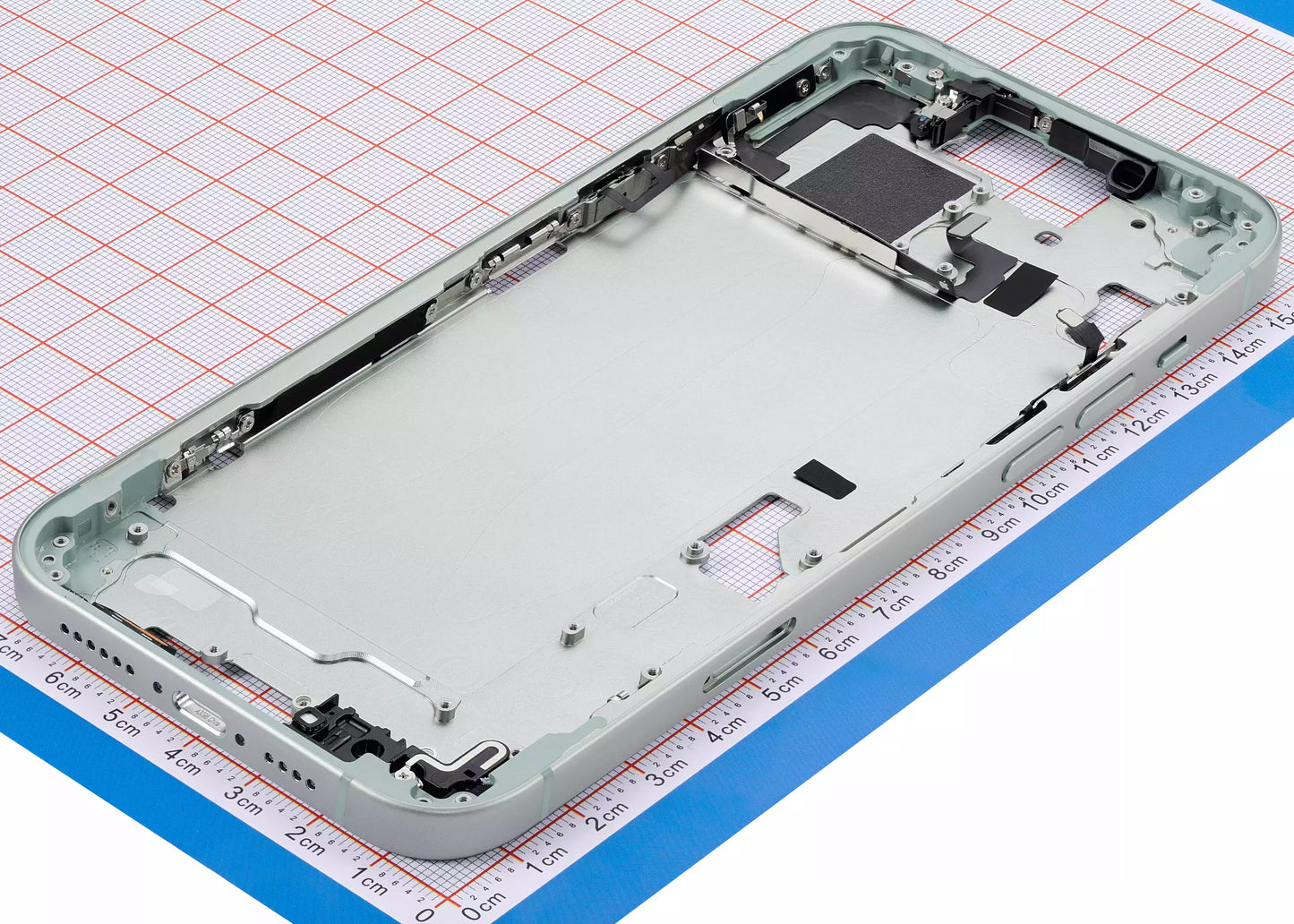 Mid-Frame Housing W/ Small Parts For iPhone 15 Plus (EU / Global Version) (Aftermarket Plus) (Green)