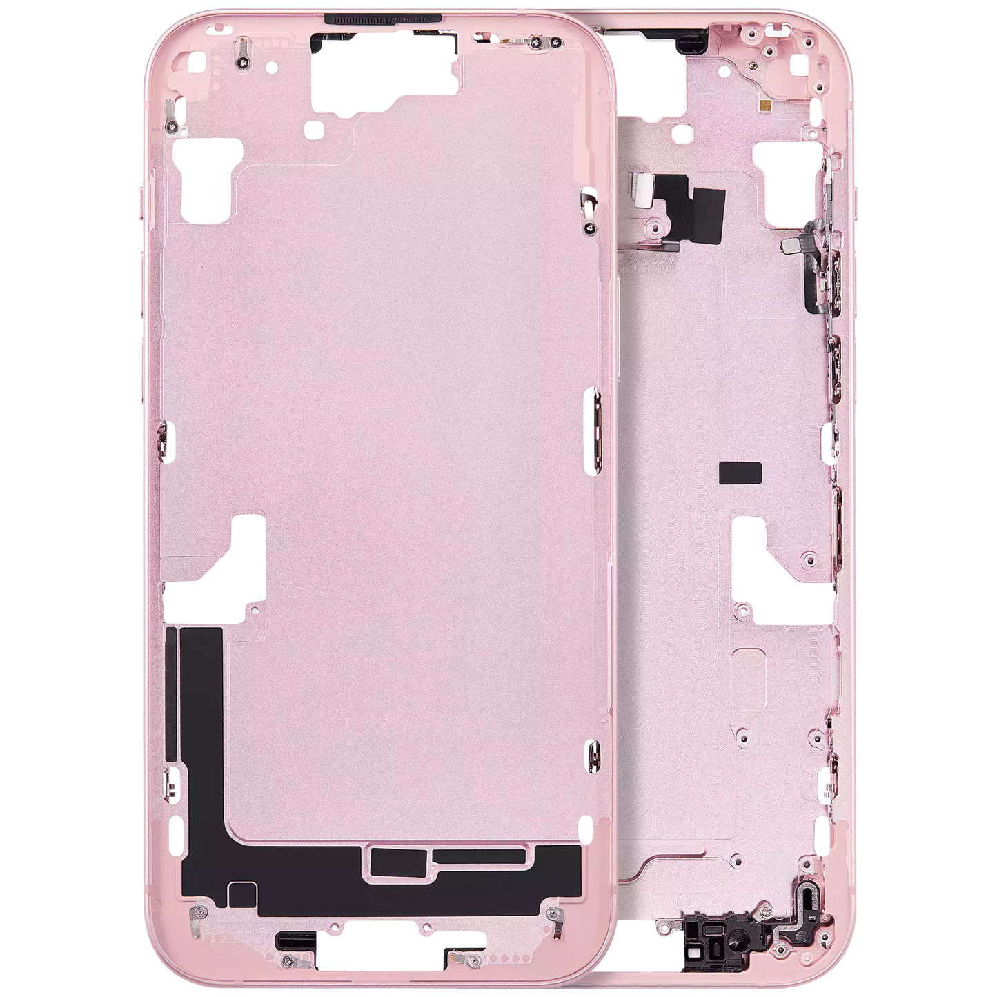 Mid-Frame Housing W/ Small Parts For iPhone 15 Plus (EU / Global Version) (Aftermarket Plus) (Pink)