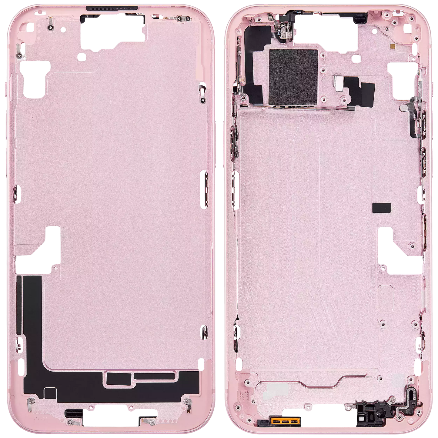 Mid-Frame Housing W/ Small Parts For iPhone 15 Plus (EU / Global Version) (Aftermarket Plus) (Pink)