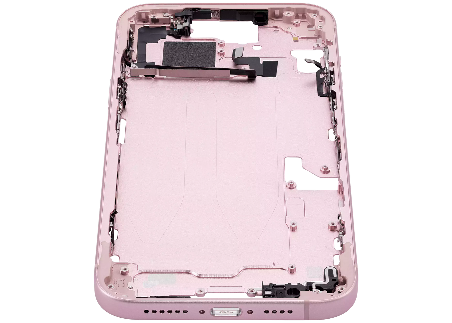 Mid-Frame Housing W/ Small Parts For iPhone 15 Plus (EU / Global Version) (Aftermarket Plus) (Pink)