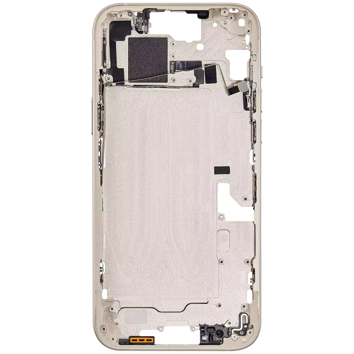 Mid-Frame Housing W/ Small Parts For iPhone 15 Plus (EU / Global Version) (Aftermarket Plus) (Yellow)
