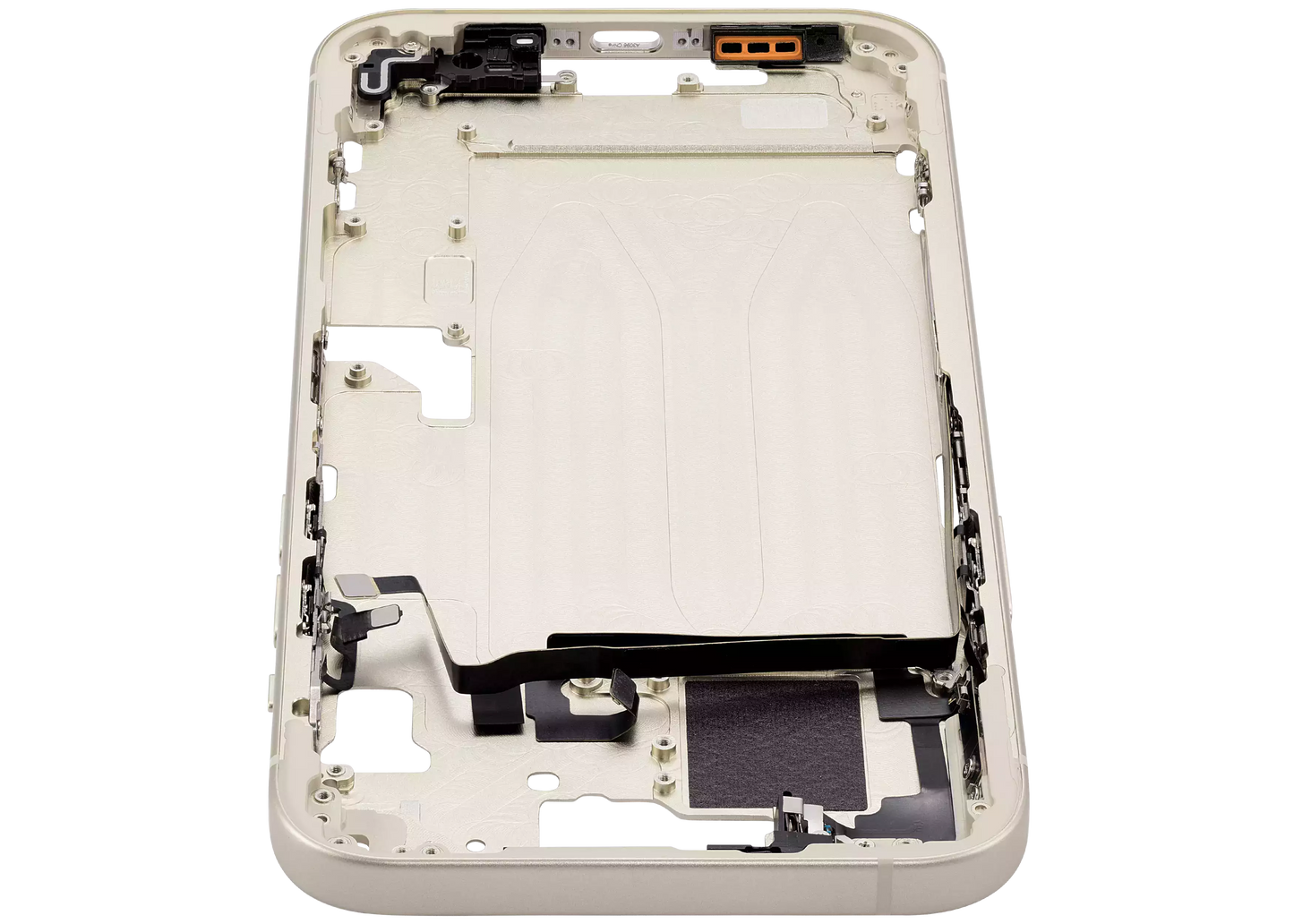 Mid-Frame Housing W/ Small Parts For iPhone 15 Plus (EU / Global Version) (Aftermarket Plus) (Yellow)