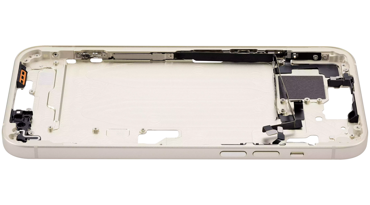 Mid-Frame Housing W/ Small Parts For iPhone 15 Plus (EU / Global Version) (Aftermarket Plus) (Yellow)
