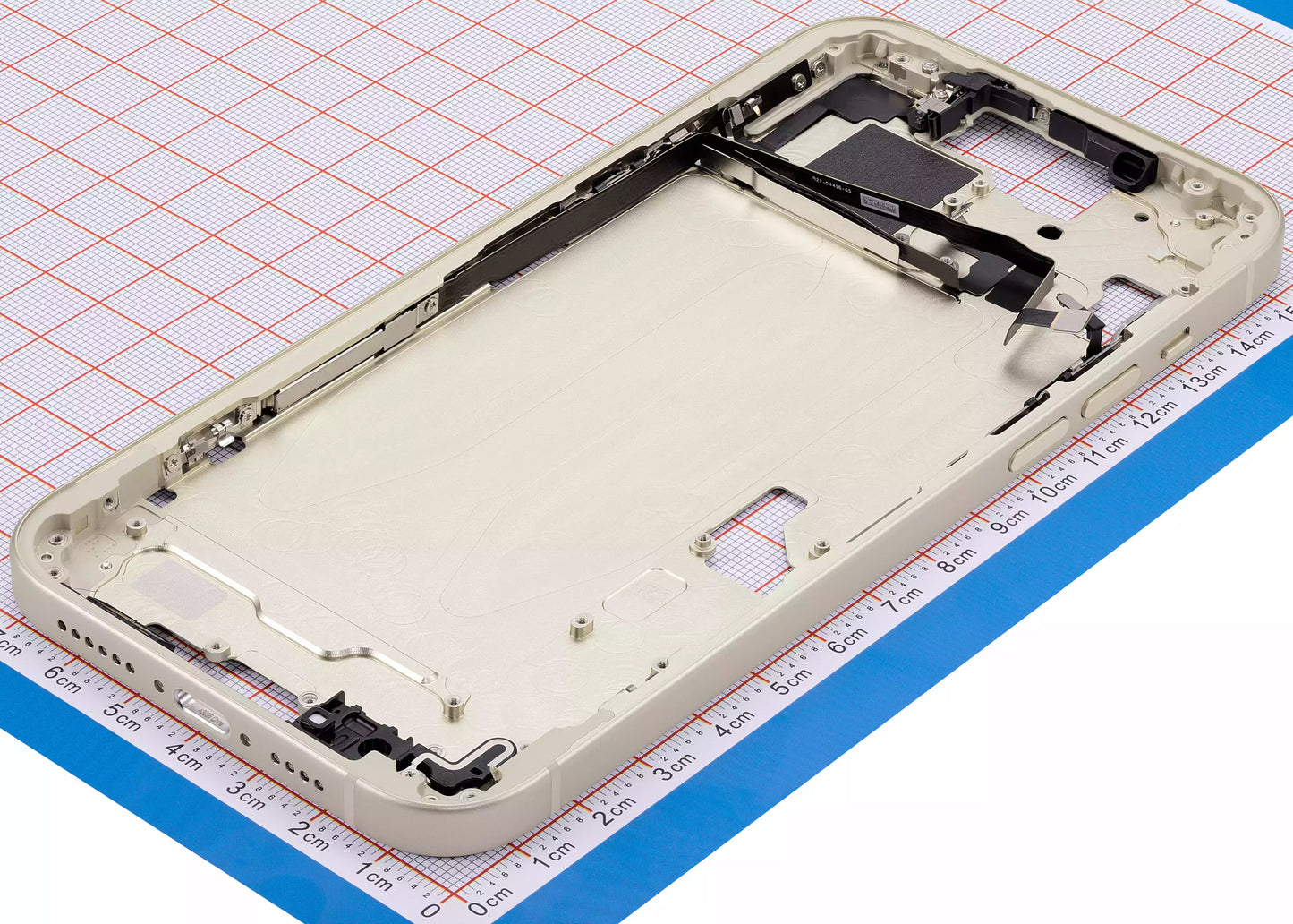 Mid-Frame Housing W/ Small Parts For iPhone 15 Plus (EU / Global Version) (Aftermarket Plus) (Yellow)
