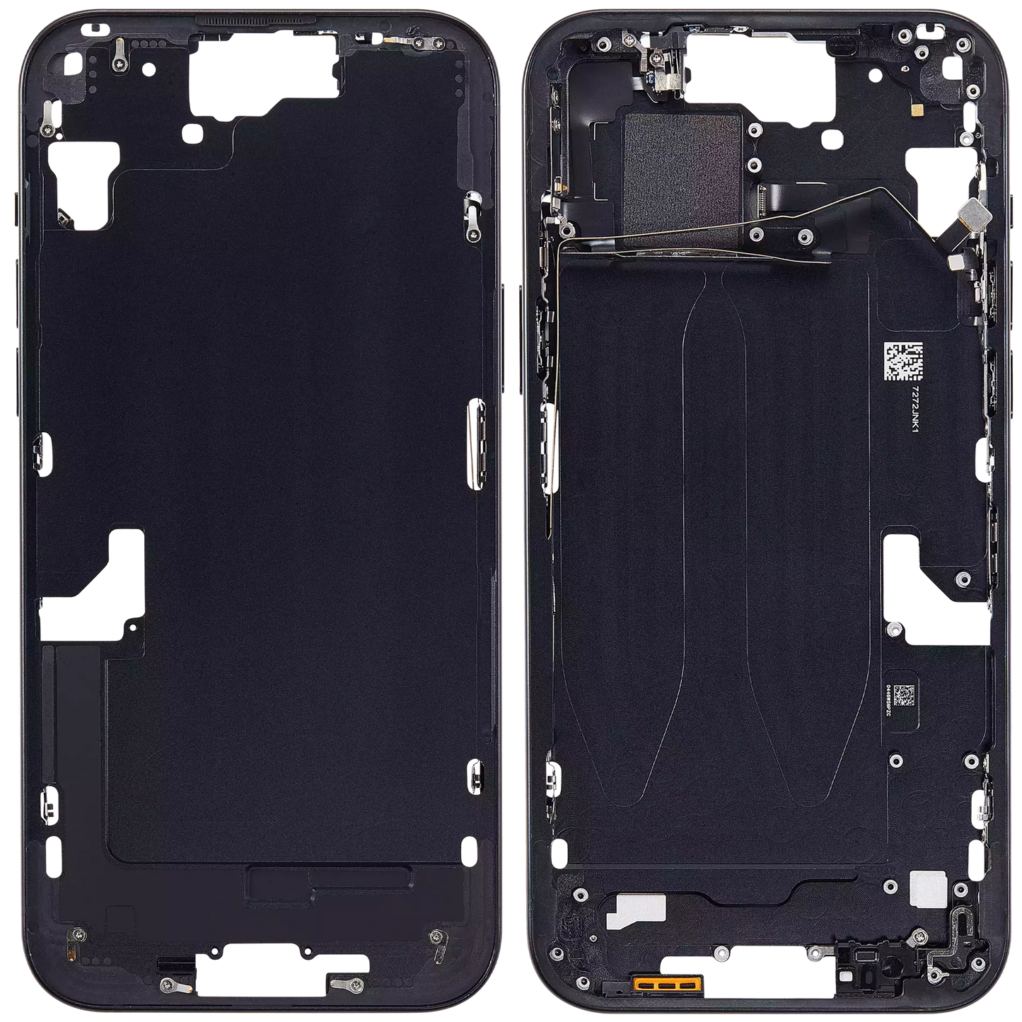 Mid-Frame Housing W/ Small Parts For iPhone 15 Plus (US Version) (Aftermarket Plus) (Black)