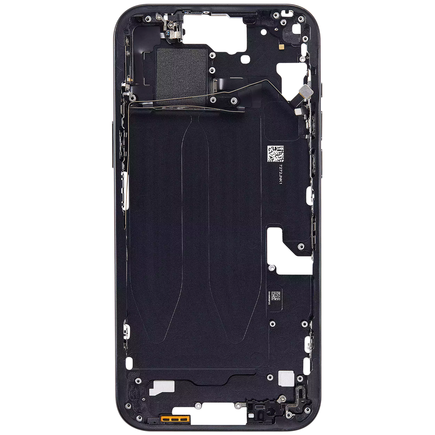 Mid-Frame Housing W/ Small Parts For iPhone 15 Plus (US Version) (Aftermarket Plus) (Black)
