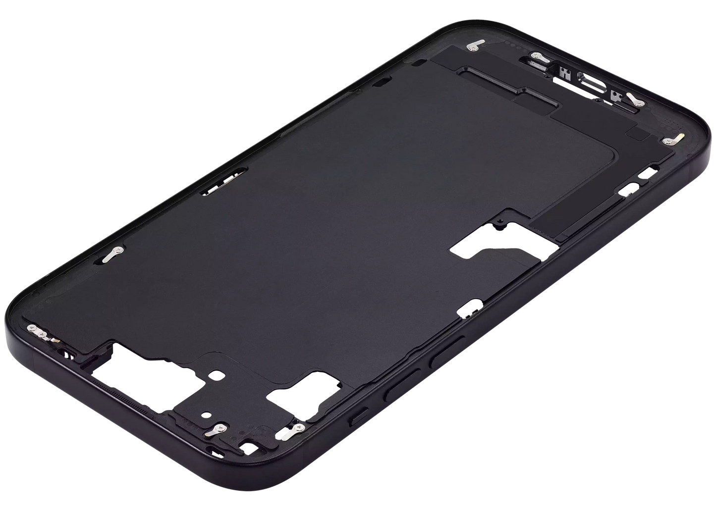 Mid-Frame Housing W/ Small Parts For iPhone 15 Plus (US Version) (Aftermarket Plus) (Black)