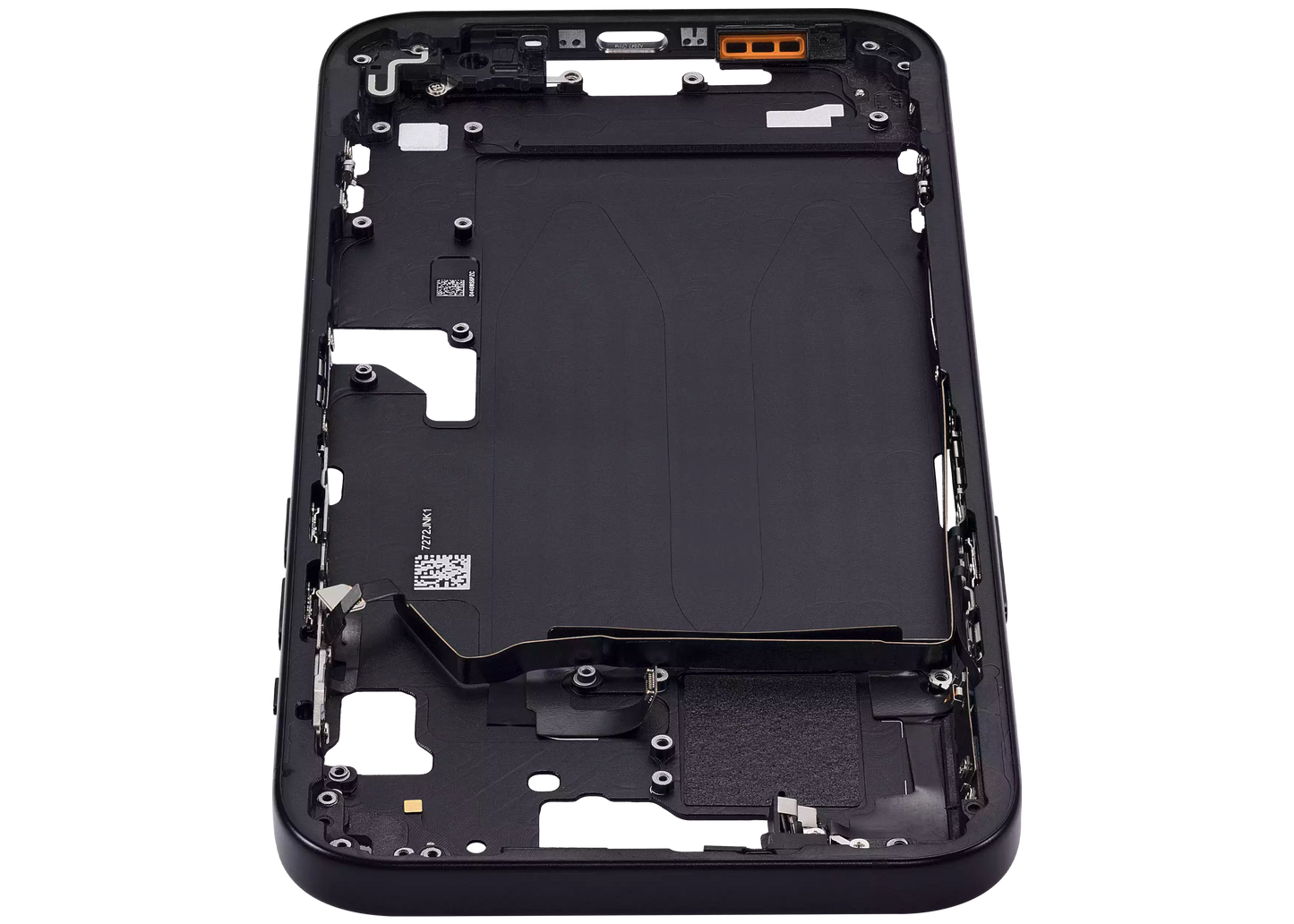 Mid-Frame Housing W/ Small Parts For iPhone 15 Plus (US Version) (Aftermarket Plus) (Black)