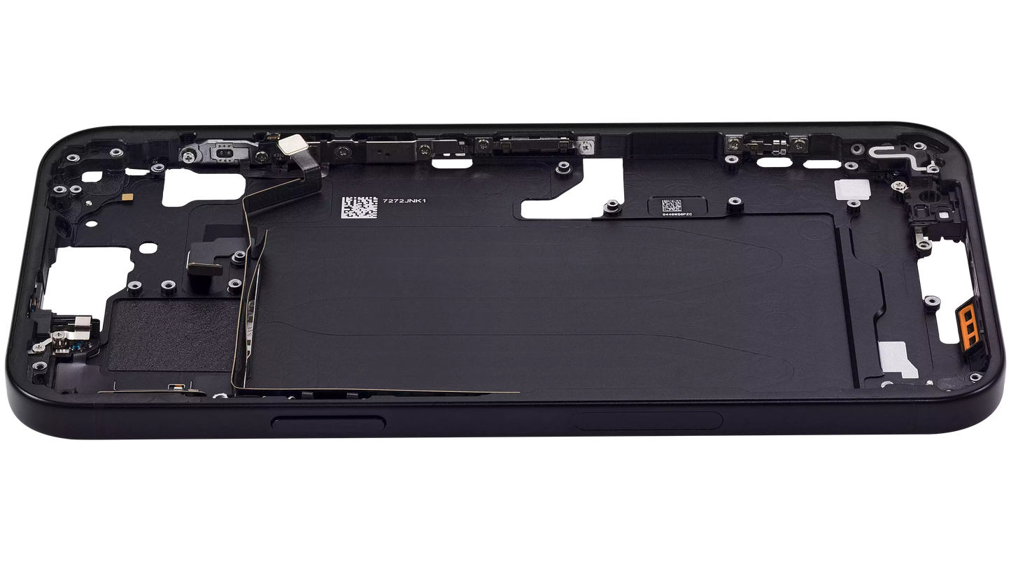 Mid-Frame Housing W/ Small Parts For iPhone 15 Plus (US Version) (Aftermarket Plus) (Black)