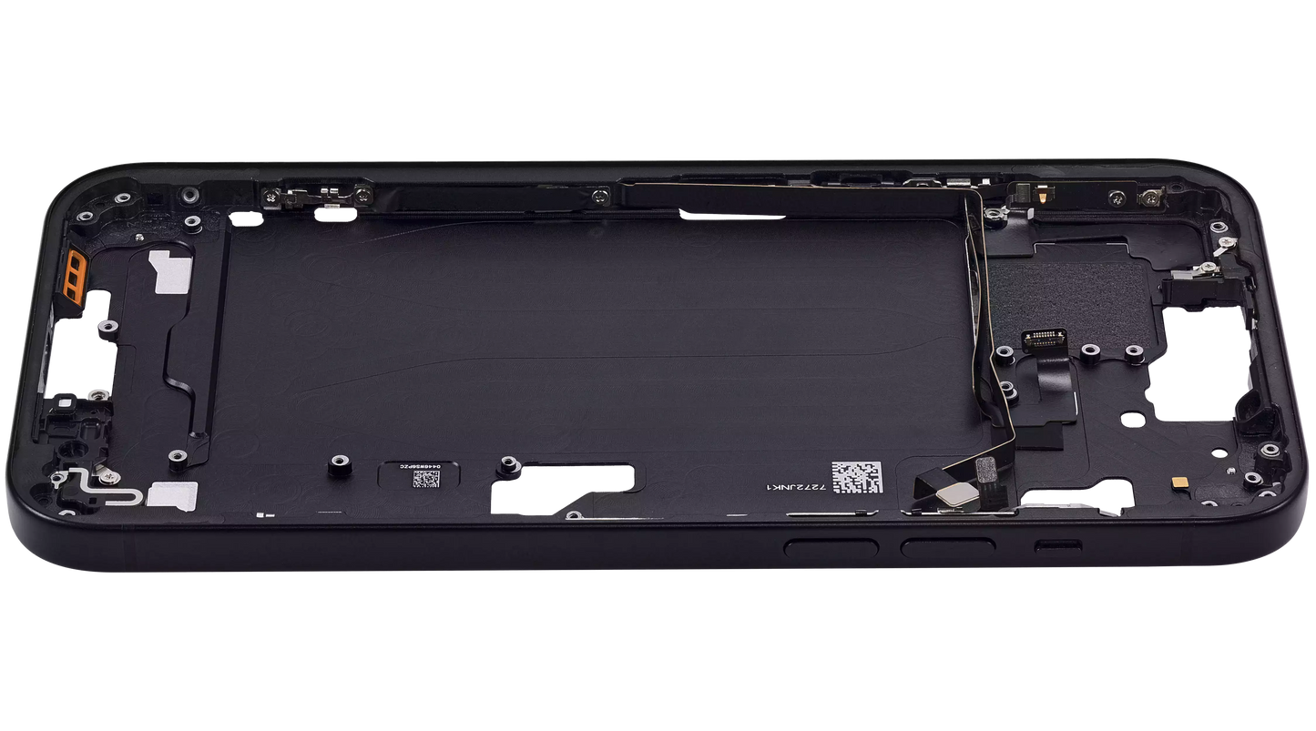Mid-Frame Housing W/ Small Parts For iPhone 15 Plus (US Version) (Aftermarket Plus) (Black)