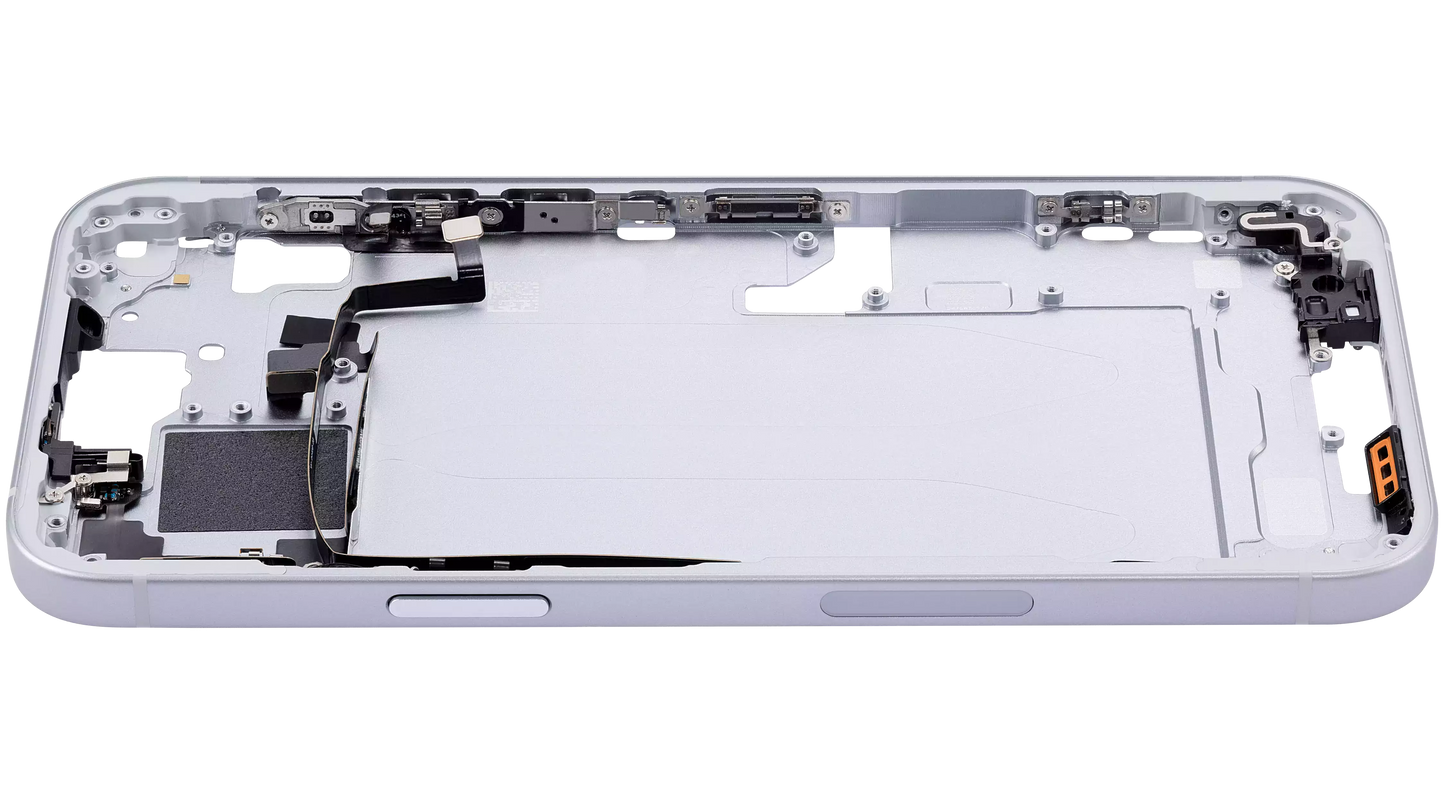 Mid-Frame Housing W/ Small Parts For iPhone 15 Plus (US Version) (Aftermarket Plus) (Blue)