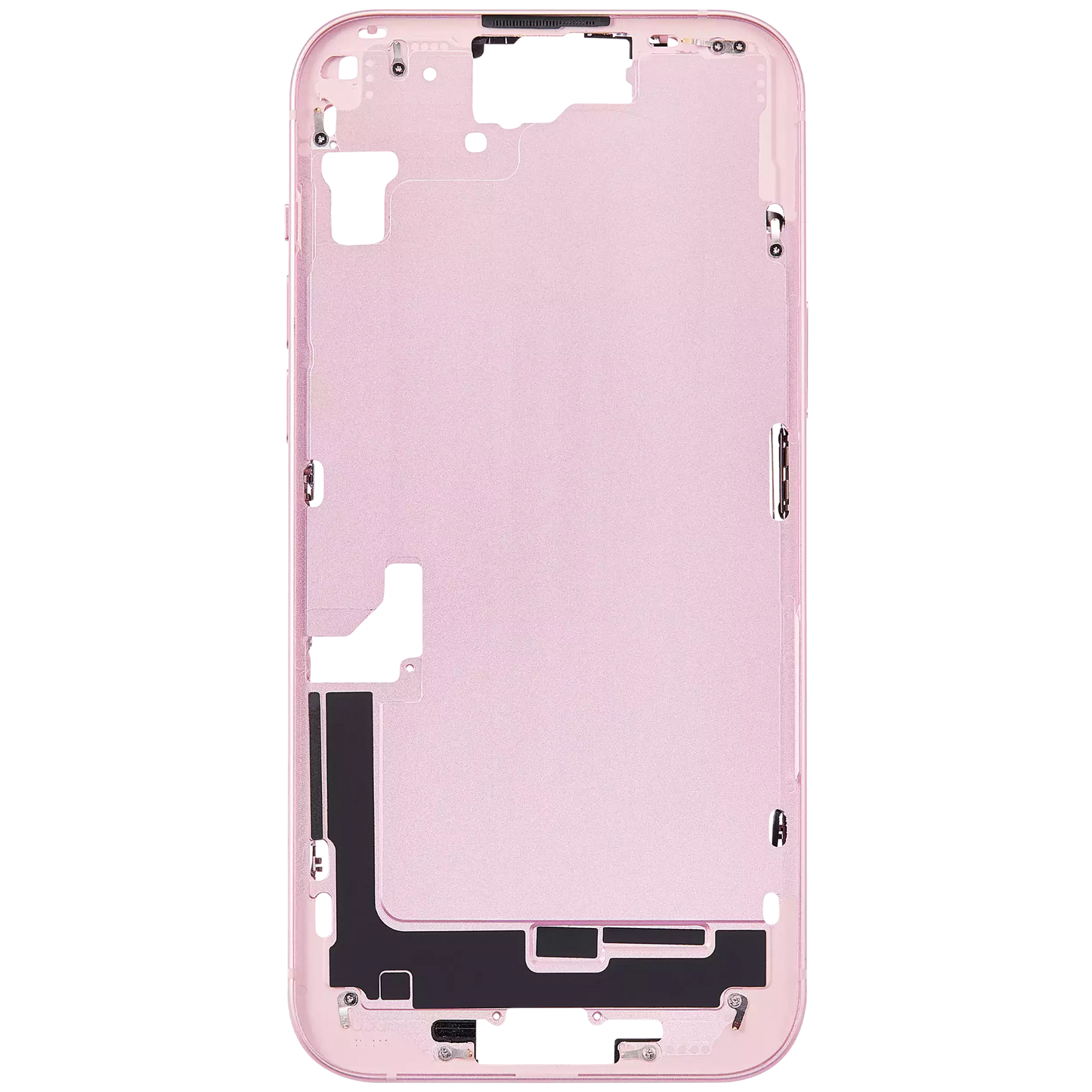 Mid-Frame Housing W/ Small Parts For iPhone 15 Plus (US Version) (Aftermarket Plus) (Pink)