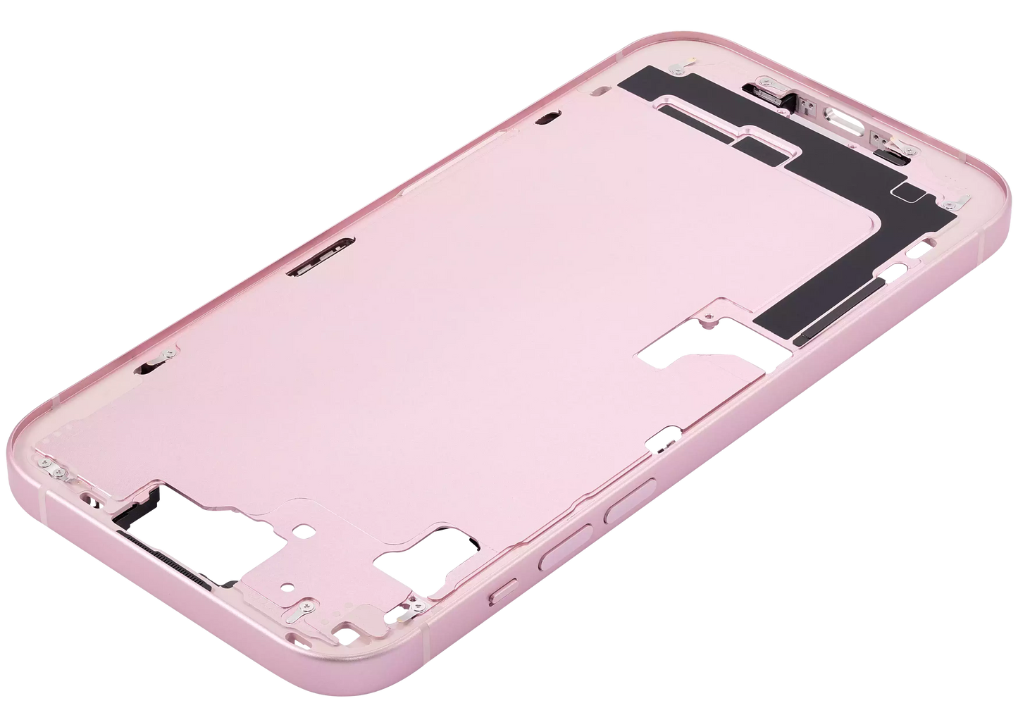 Mid-Frame Housing W/ Small Parts For iPhone 15 Plus (US Version) (Aftermarket Plus) (Pink)
