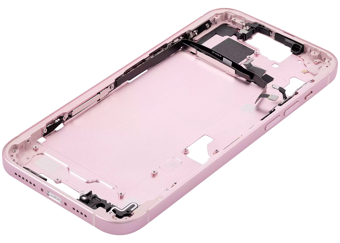 Mid-Frame Housing W/ Small Parts For iPhone 15 Plus (US Version) (Aftermarket Plus) (Pink)