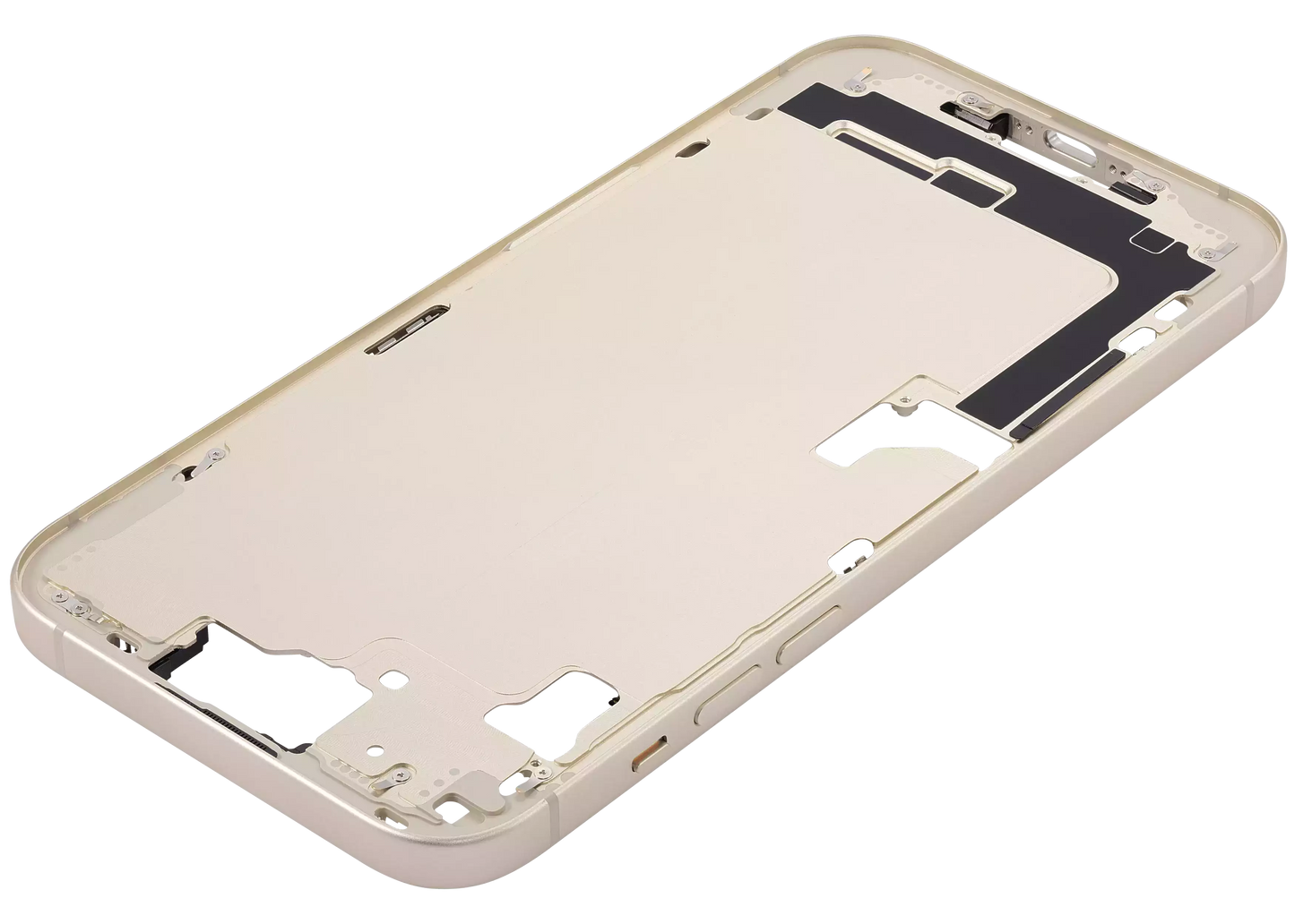 Mid-Frame Housing W/ Small Parts For iPhone 15 Plus (US Version) (Aftermarket Plus) (Yellow)