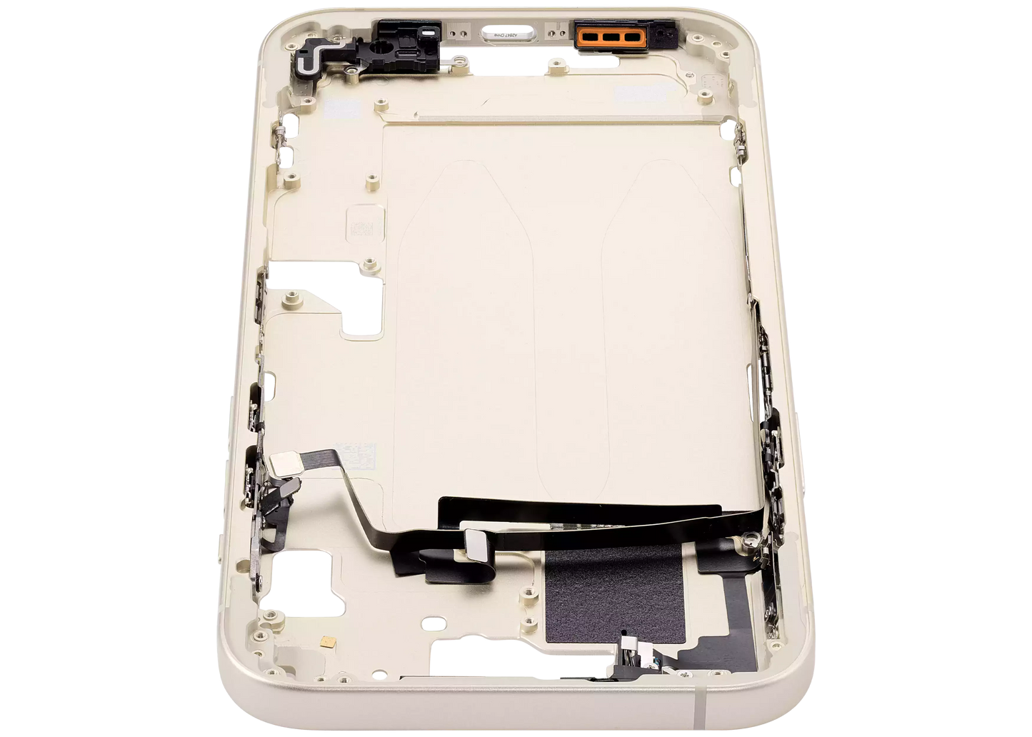 Mid-Frame Housing W/ Small Parts For iPhone 15 Plus (US Version) (Aftermarket Plus) (Yellow)