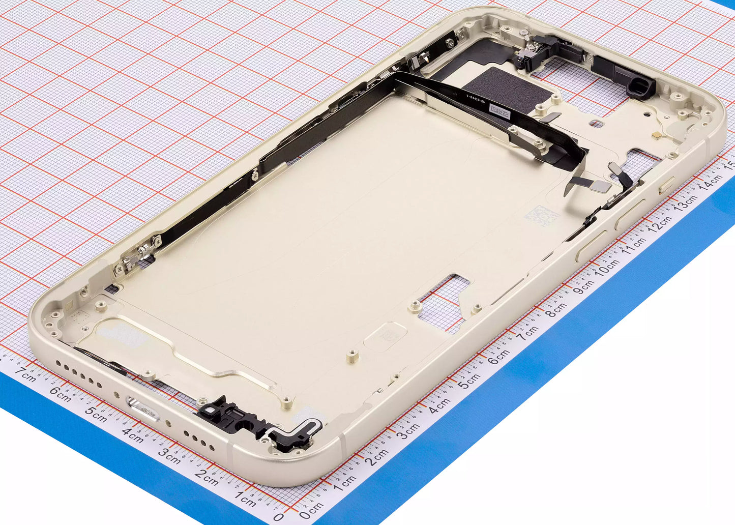 Mid-Frame Housing W/ Small Parts For iPhone 15 Plus (US Version) (Aftermarket Plus) (Yellow)