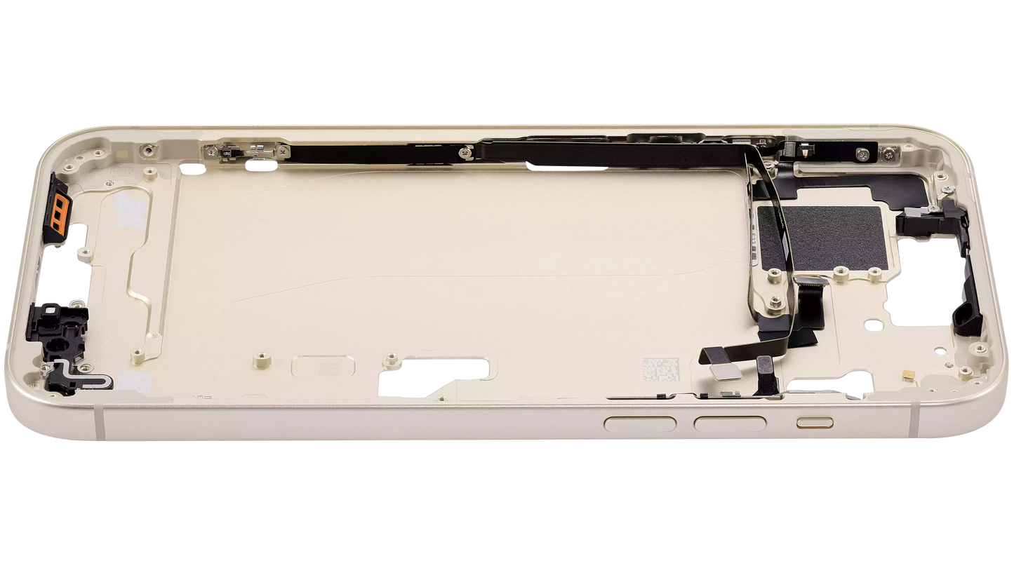 Mid-Frame Housing W/ Small Parts For iPhone 15 Plus (US Version) (Aftermarket Plus) (Yellow)