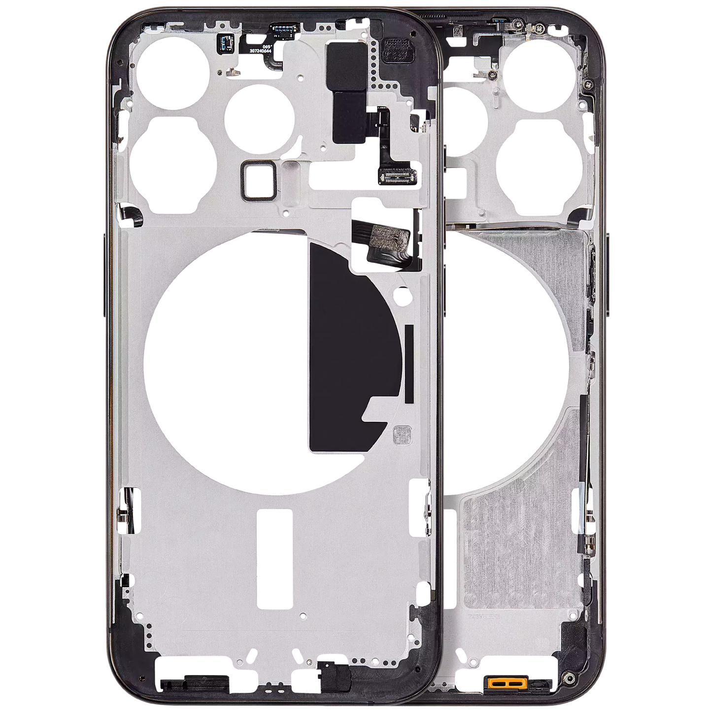 Mid-Frame Housing W/ Small Parts For iPhone 15 Pro (EU / Global Version) (Aftermarket Plus) (Black Titanium)