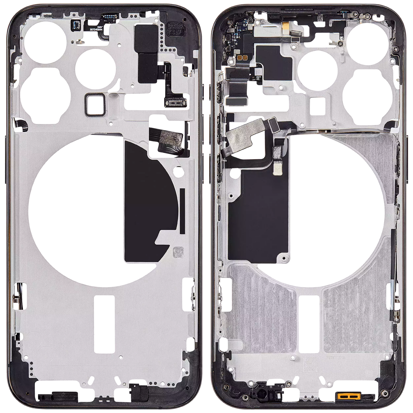 Mid-Frame Housing W/ Small Parts For iPhone 15 Pro (EU / Global Version) (Aftermarket Plus) (Black Titanium)
