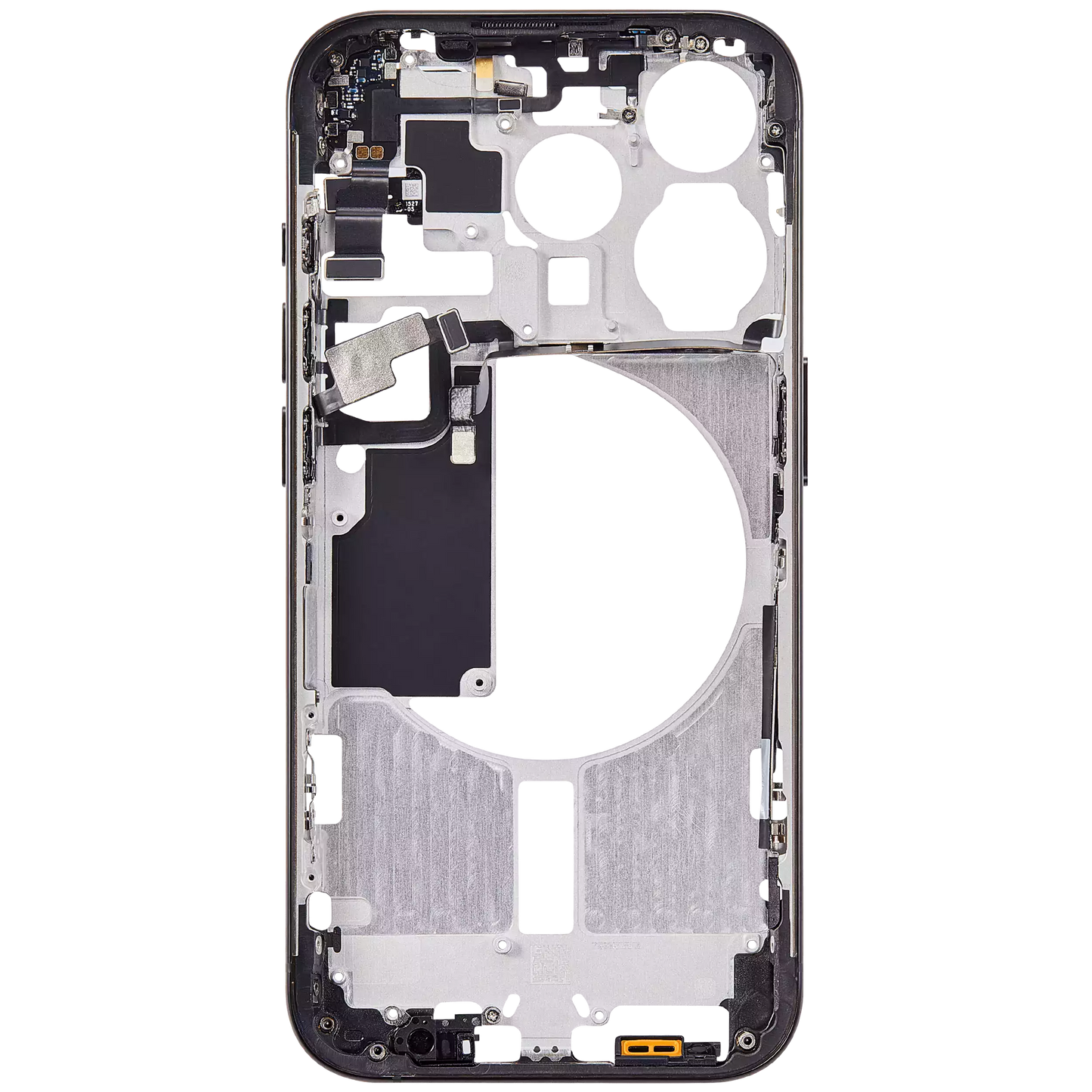 Mid-Frame Housing W/ Small Parts For iPhone 15 Pro (EU / Global Version) (Aftermarket Plus) (Black Titanium)