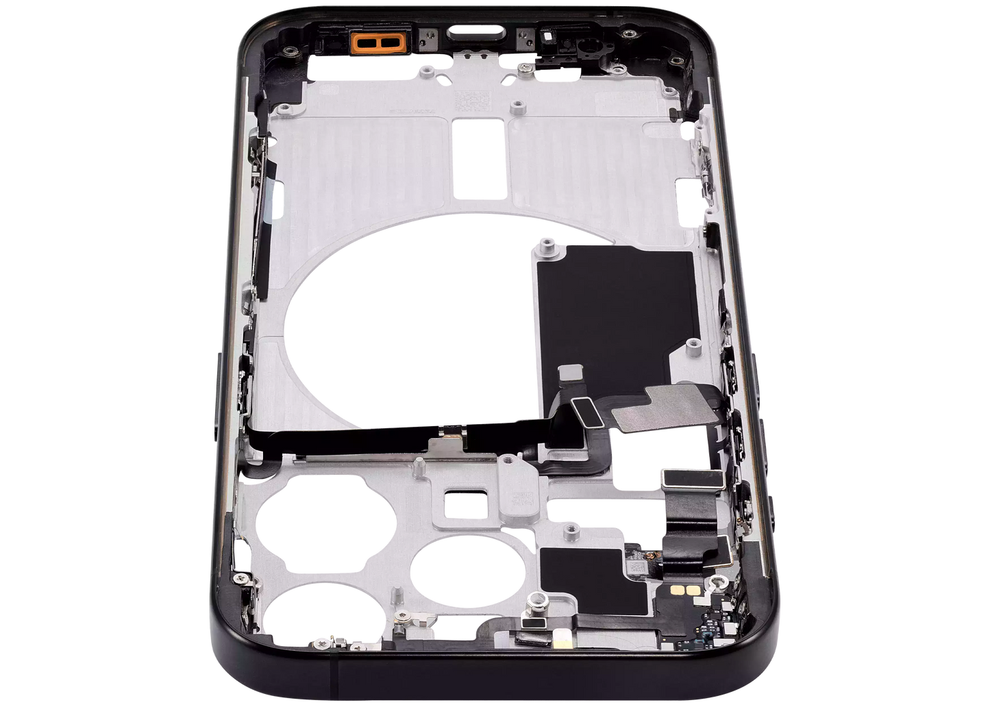 Mid-Frame Housing W/ Small Parts For iPhone 15 Pro (EU / Global Version) (Aftermarket Plus) (Black Titanium)