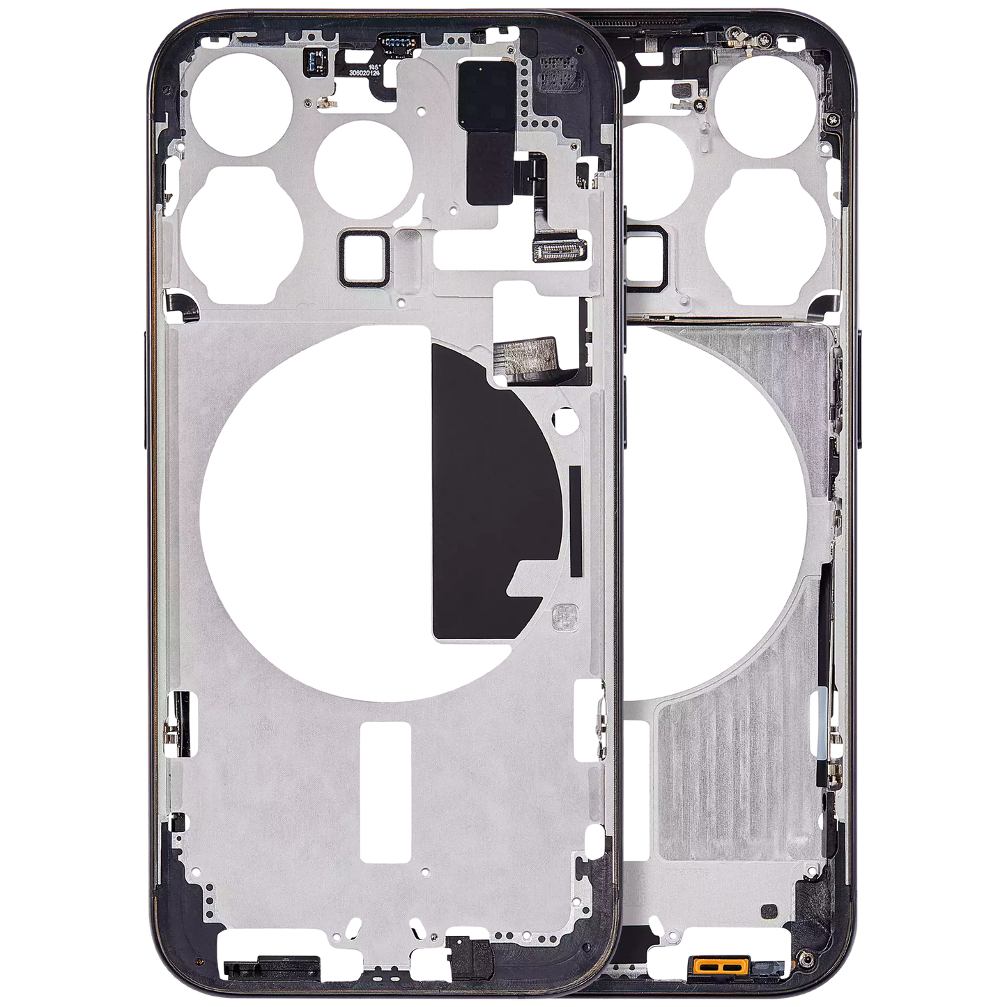 Mid-Frame Housing W/ Small Parts For iPhone 15 Pro (EU / Global Version) (Aftermarket Plus) (Blue Titanium)
