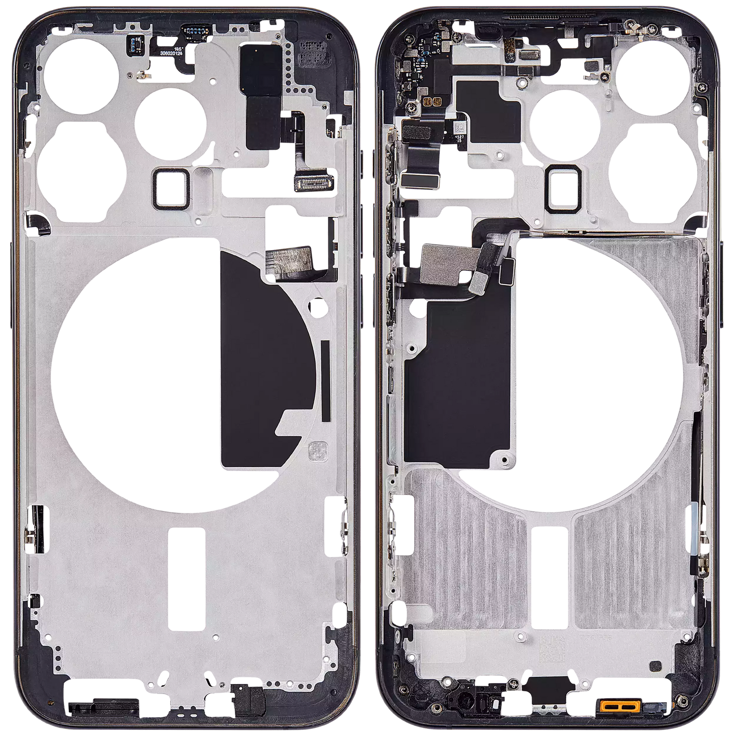 Mid-Frame Housing W/ Small Parts For iPhone 15 Pro (EU / Global Version) (Aftermarket Plus) (Blue Titanium)