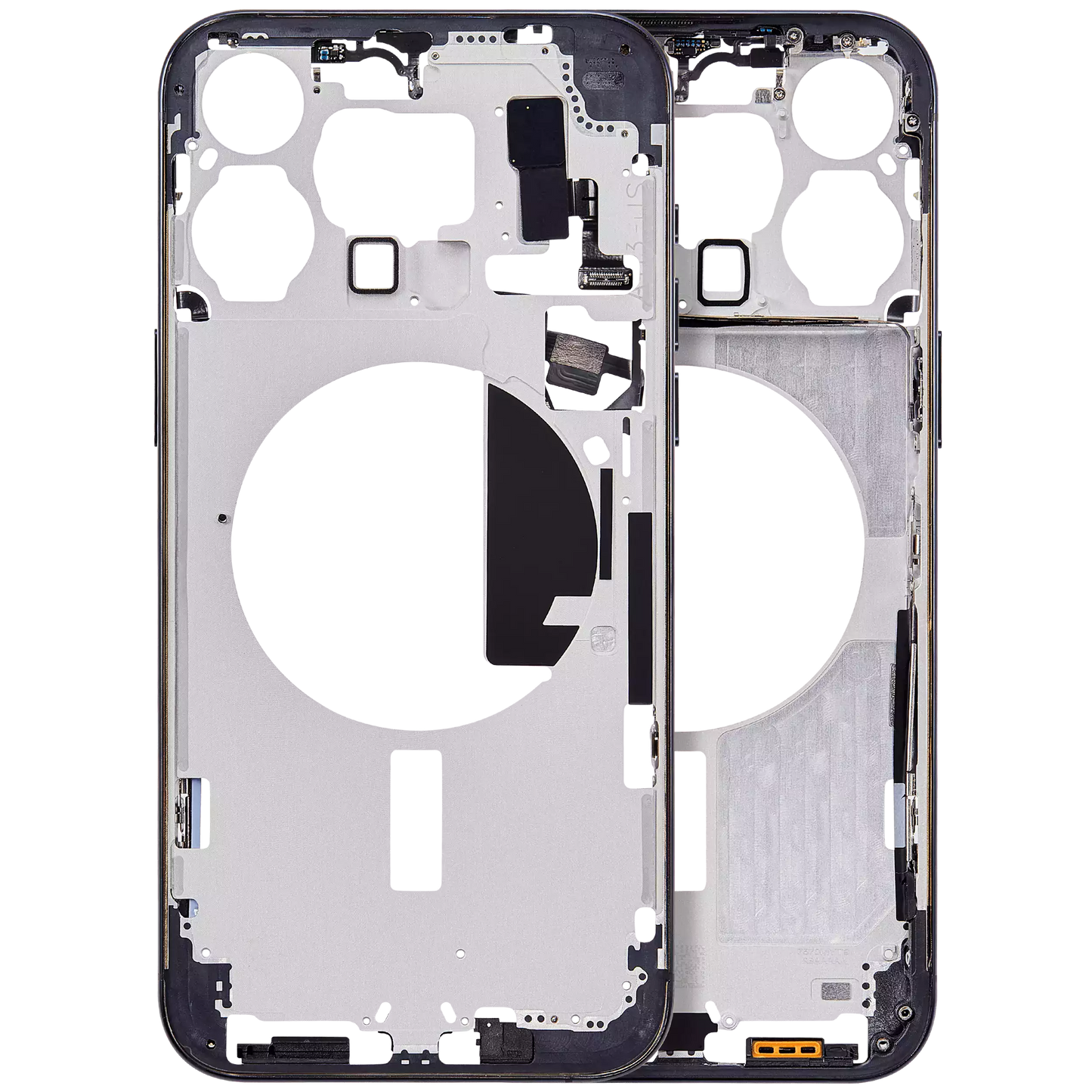 Mid-Frame Housing W/ Small Parts For iPhone 15 Pro Max (US Version) (Aftermarket Plus) (Blue Titanium)