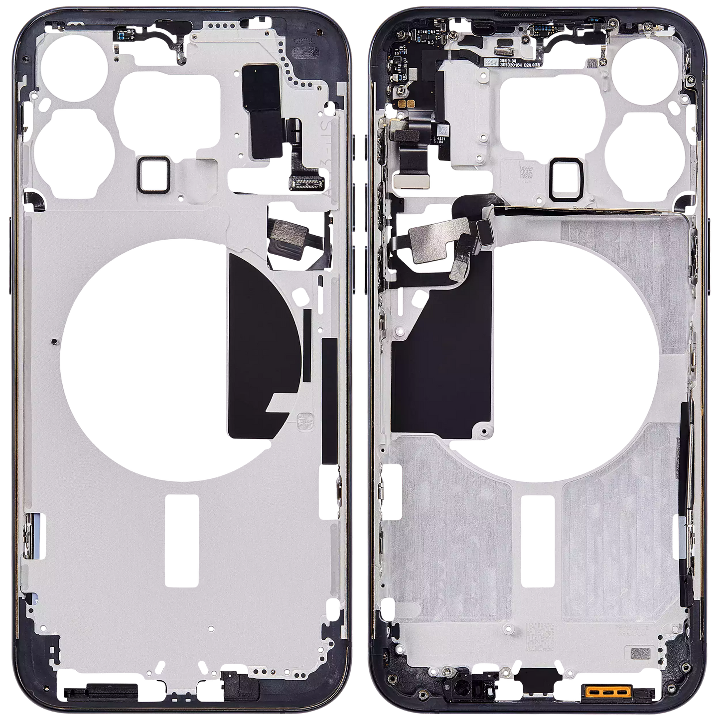 Mid-Frame Housing W/ Small Parts For iPhone 15 Pro Max (US Version) (Aftermarket Plus) (Blue Titanium)