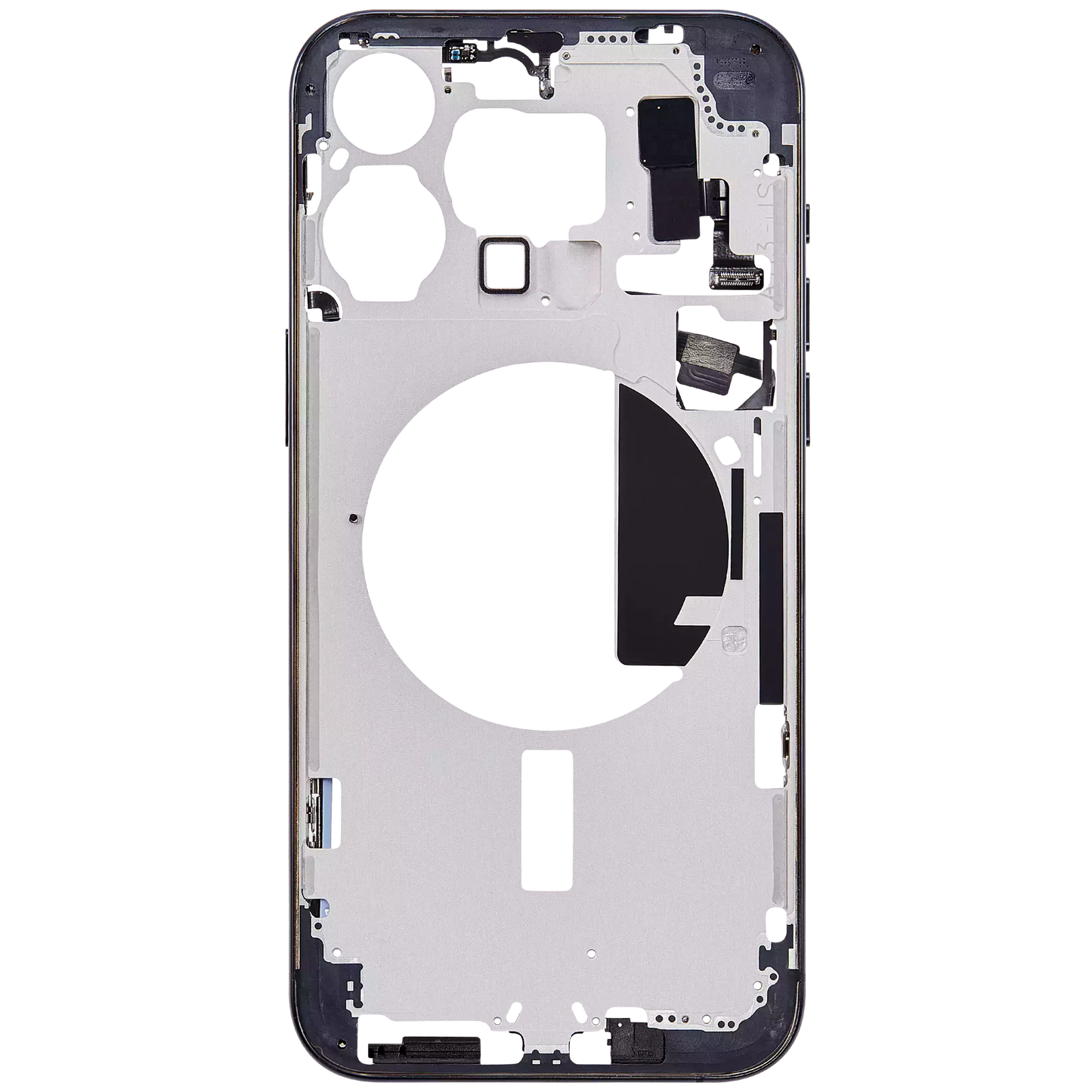 Mid-Frame Housing W/ Small Parts For iPhone 15 Pro Max (US Version) (Aftermarket Plus) (Blue Titanium)