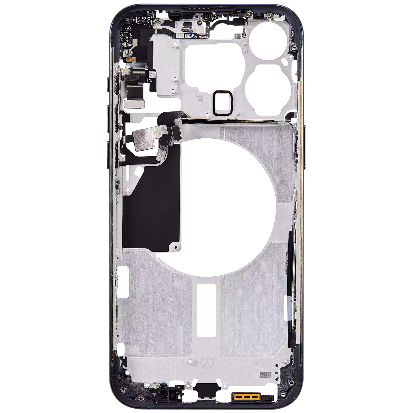 Mid-Frame Housing W/ Small Parts For iPhone 15 Pro Max (US Version) (Aftermarket Plus) (Blue Titanium)
