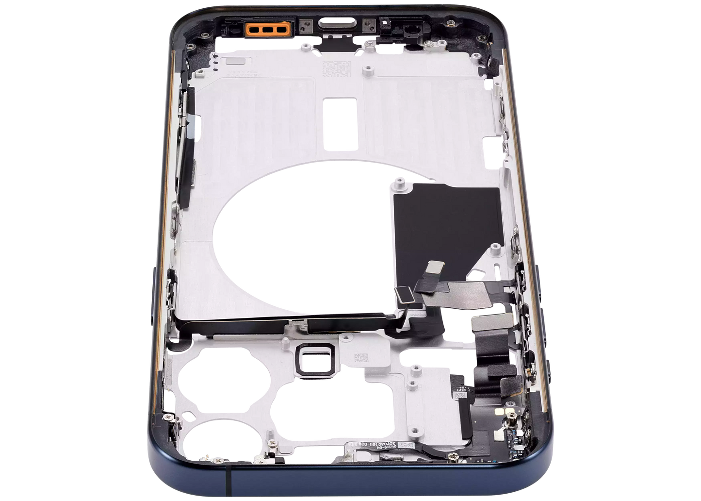 Mid-Frame Housing W/ Small Parts For iPhone 15 Pro Max (US Version) (Aftermarket Plus) (Blue Titanium)