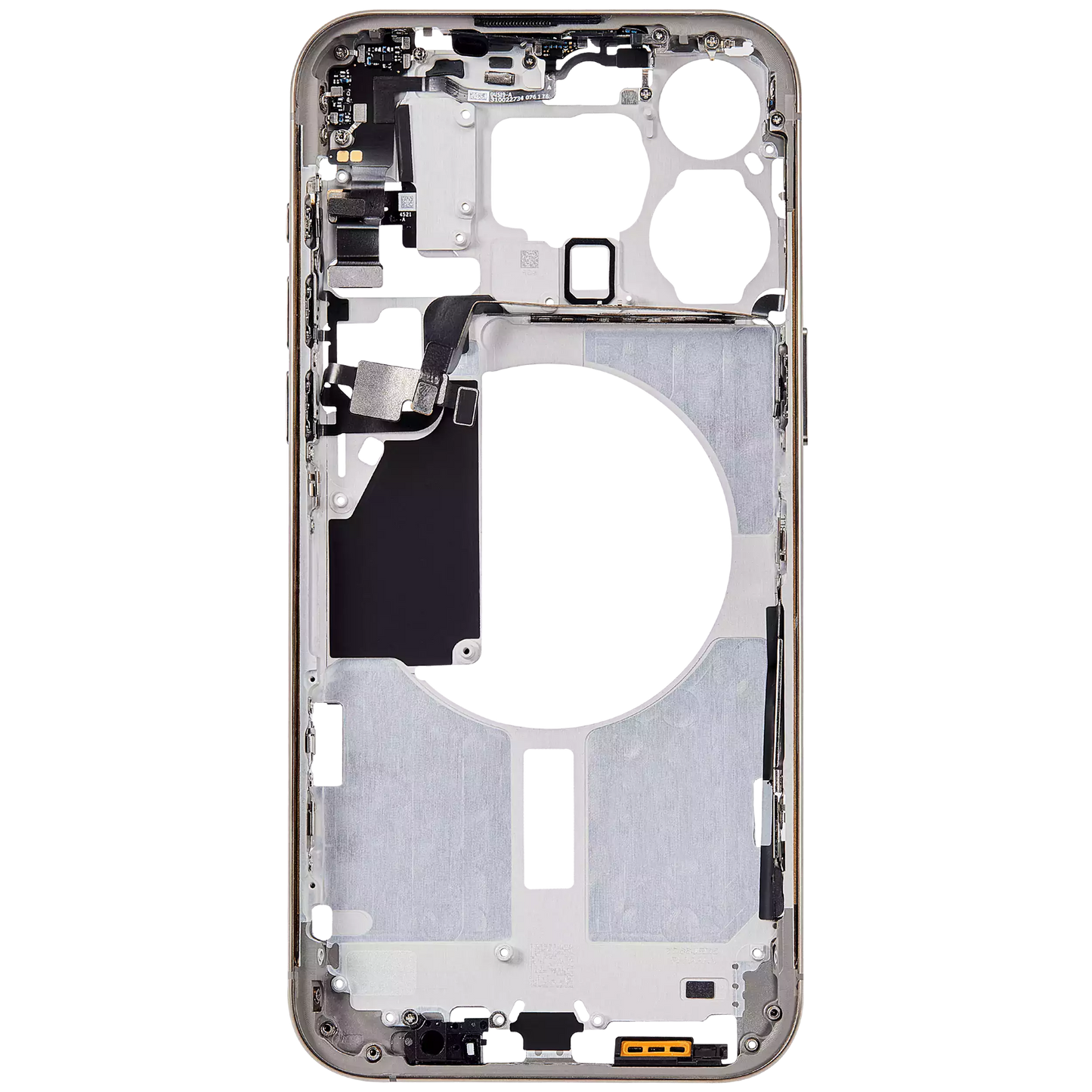 Mid-Frame Housing W/ Small Parts For iPhone 15 Pro Max (US Version) (Aftermarket Plus) (Natural Titanium)