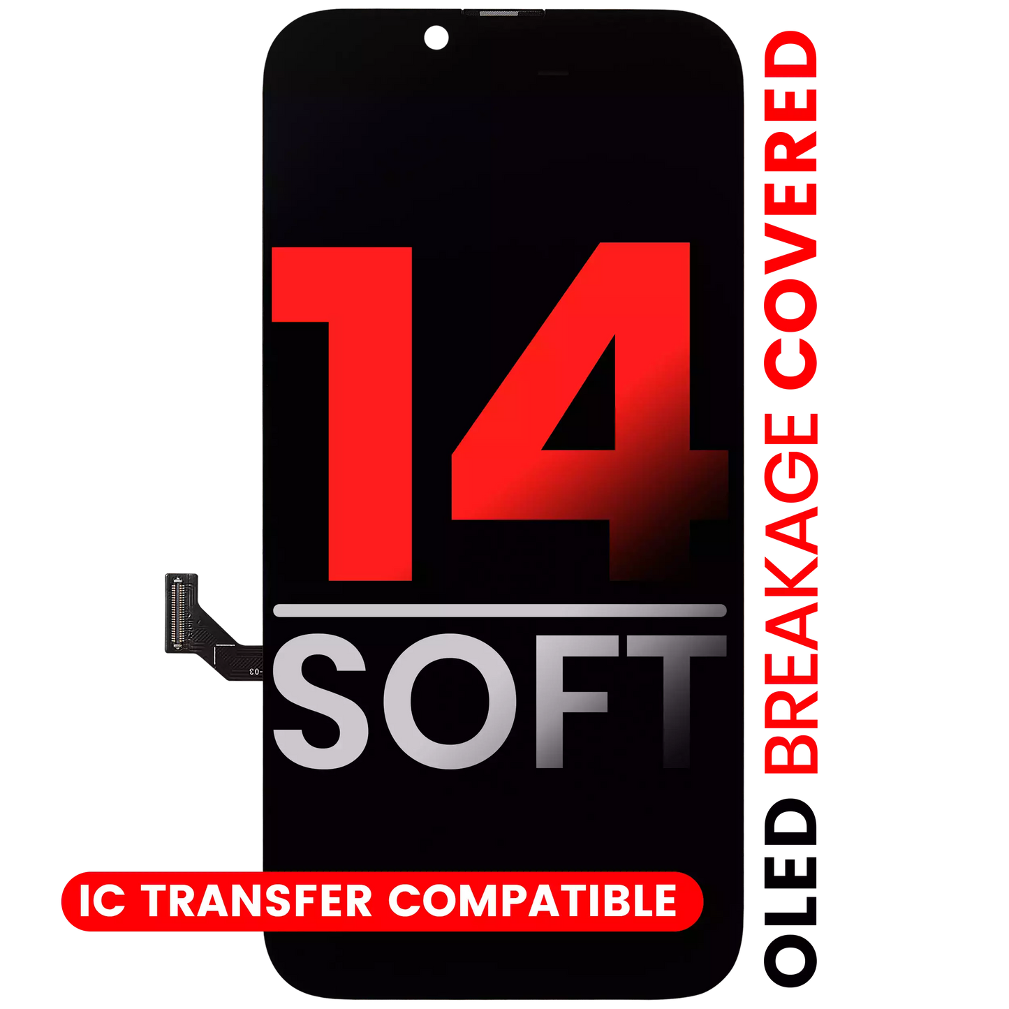 OLED Assembly For iPhone 14 (Aftermarket Pro: XO7 Soft)