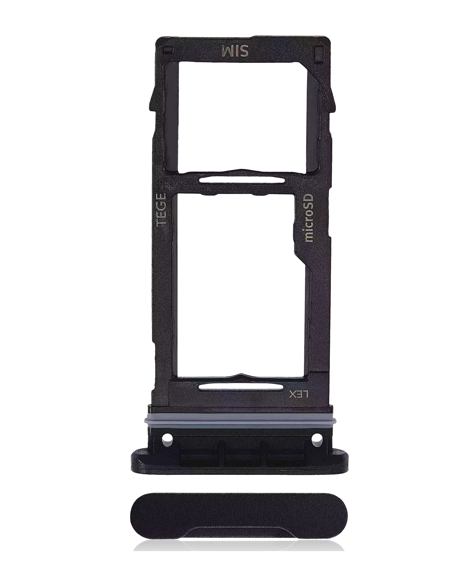 Sim Card Tray For Samsung Galaxy Tab Active 3 8.0" (T575 / T577) (2020) (Black) Samsung Galaxy Tab Active replacement part - product image 1
