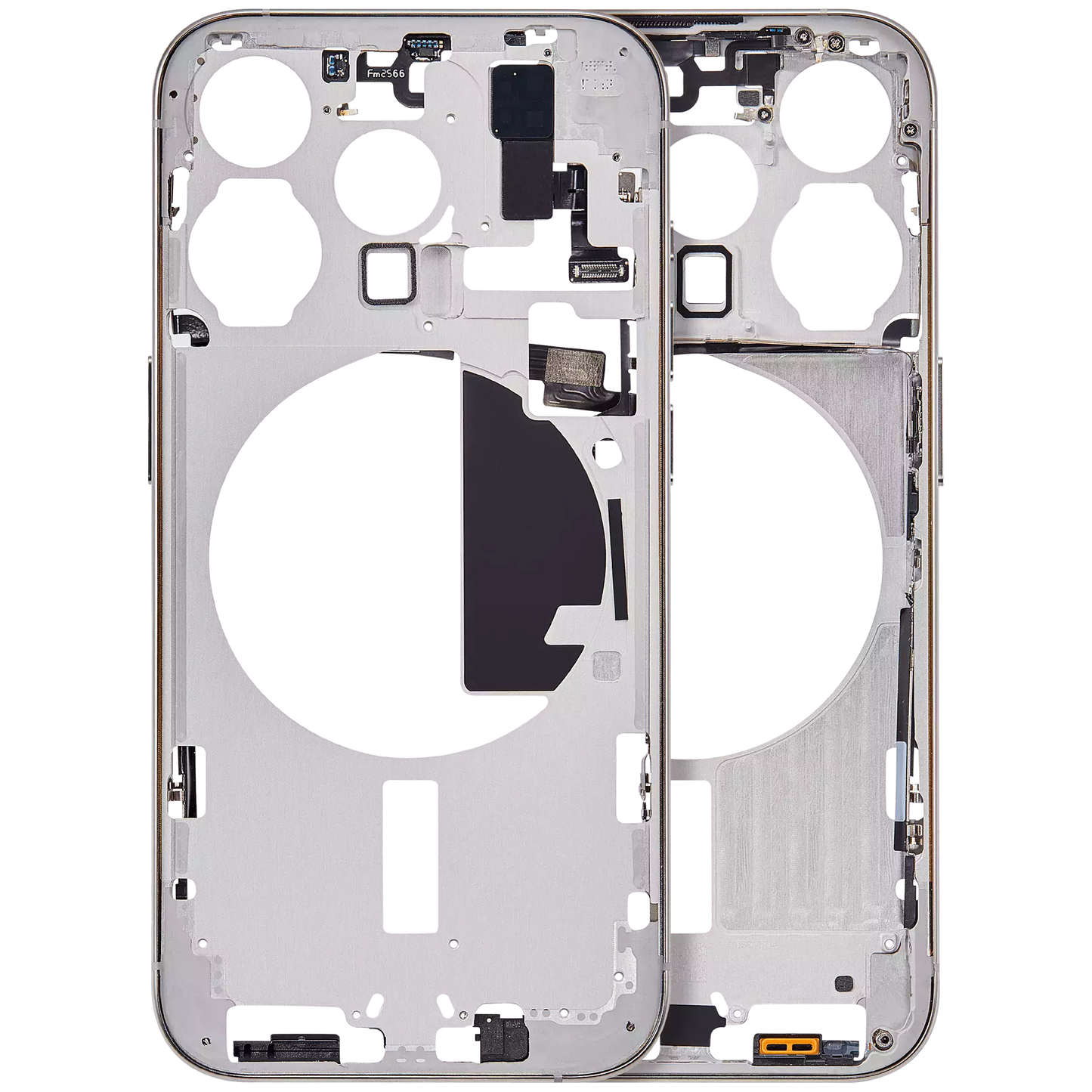 Mid-Frame Housing W/ Small Parts For iPhone 15 Pro (EU / Global Version) (Aftermarket Plus) (Natural Titanium)