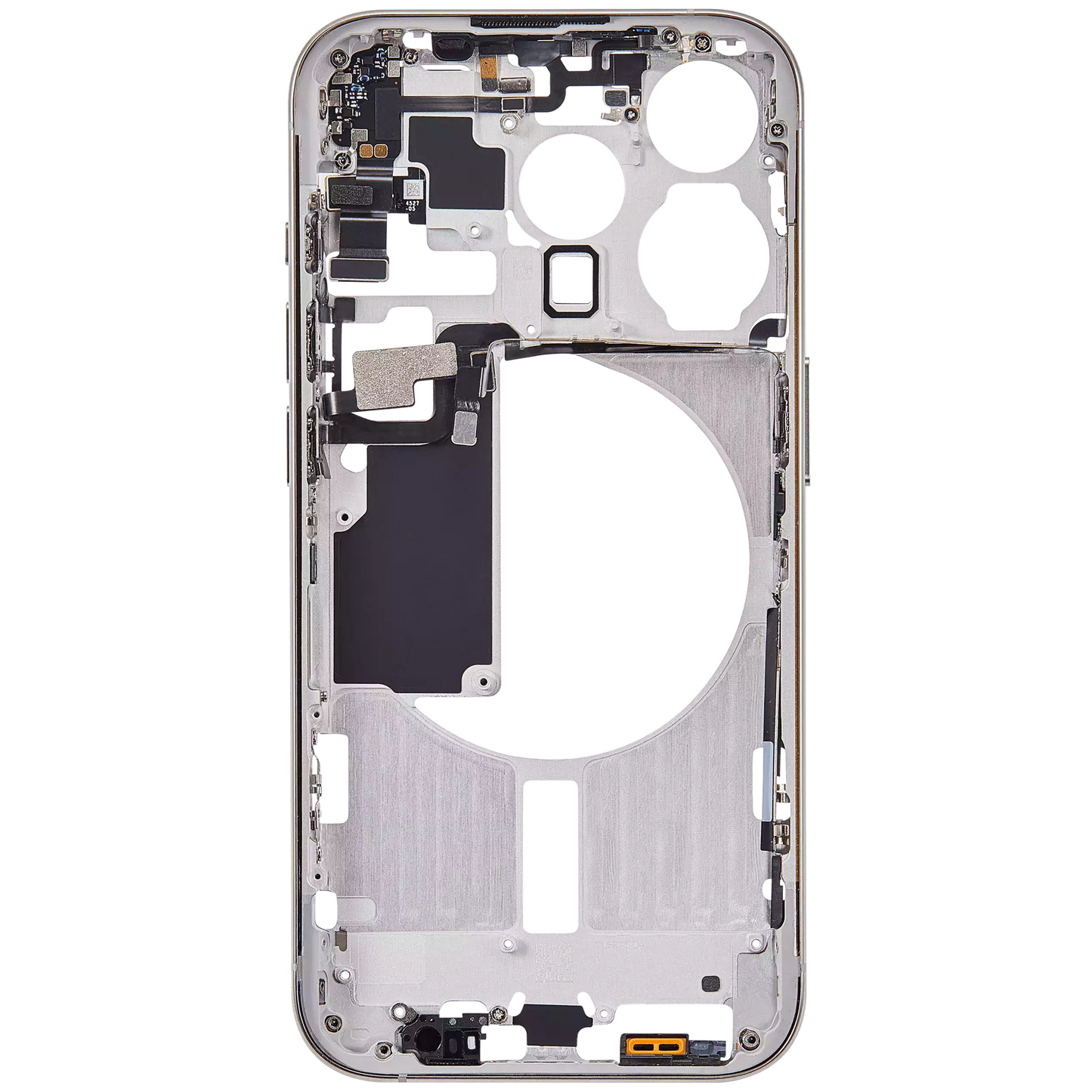Mid-Frame Housing W/ Small Parts For iPhone 15 Pro (EU / Global Version) (Aftermarket Plus) (Natural Titanium)