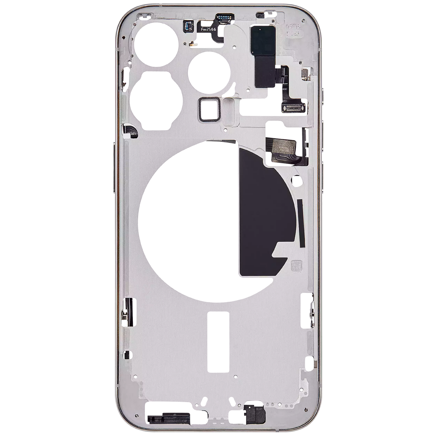 Mid-Frame Housing W/ Small Parts For iPhone 15 Pro (EU / Global Version) (Aftermarket Plus) (Natural Titanium)